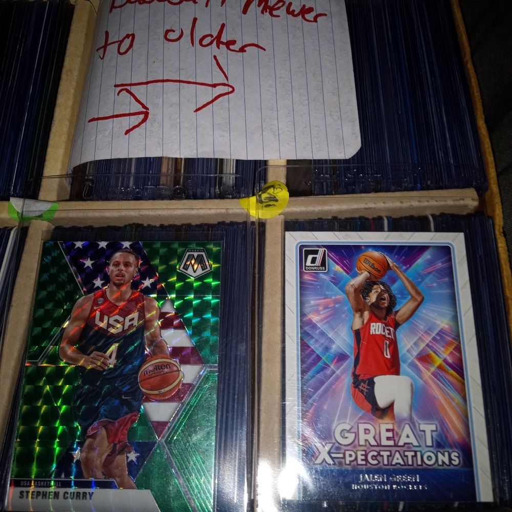 Jalen Green insert rc And Steph curry Sp (Green)